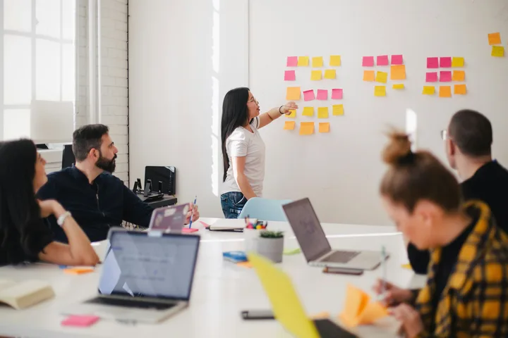 Founders and partners collaborating in a working session